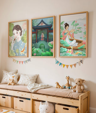 Exhibición de Tres Ilustraciones con Temática Oriental
