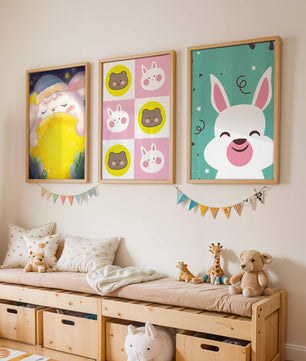 Affiches d’animaux pour décoration enfantine