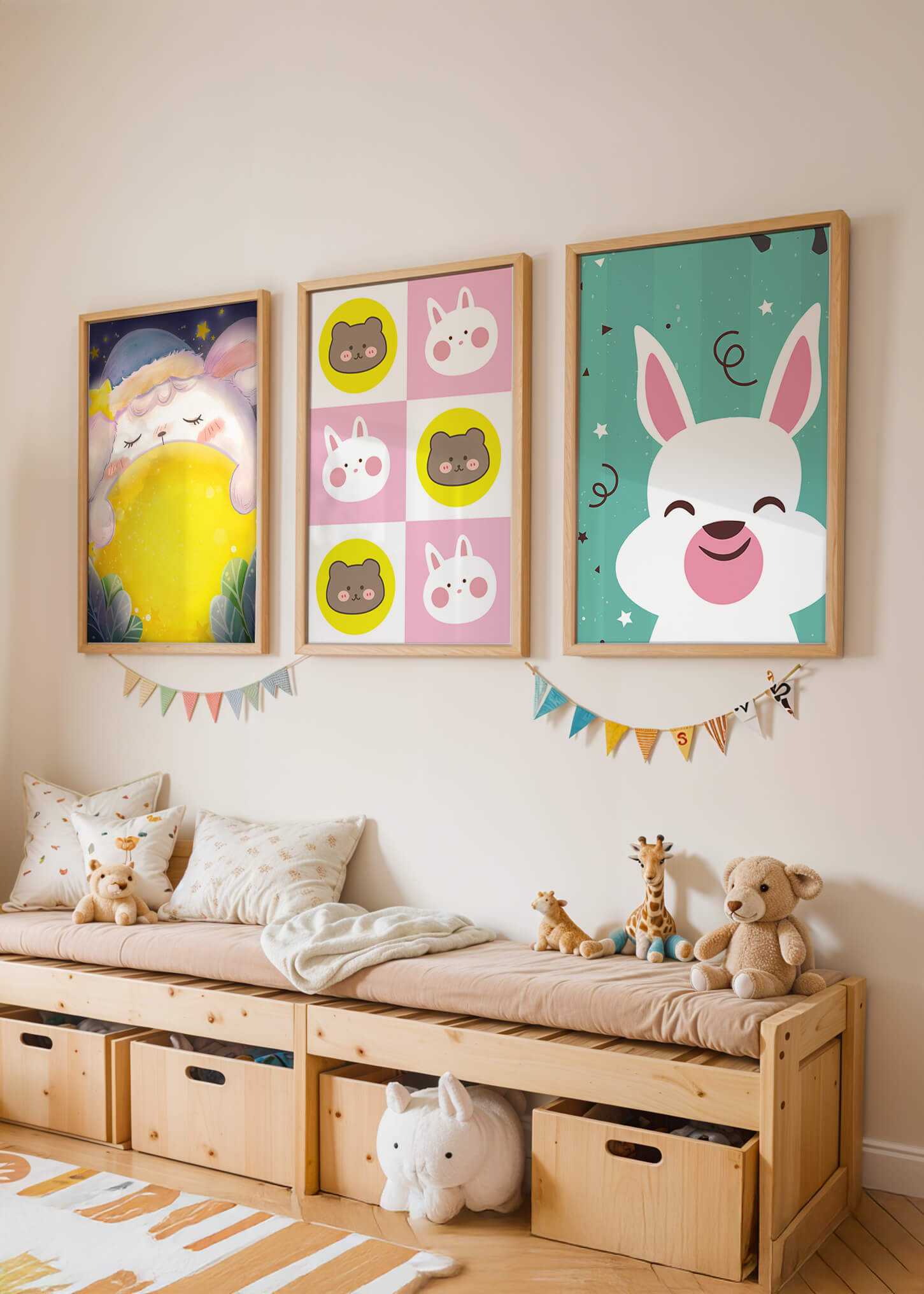 Affiches d’animaux pour décoration enfantine