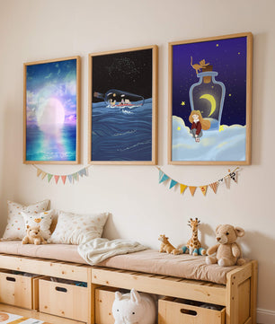 Impressions artistiques de paysages oniriques et fantastiques