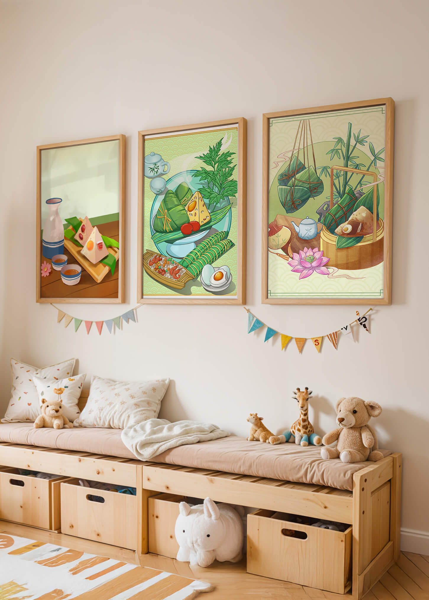 Piezas De Arte Inspiradas En La Comida Asiática