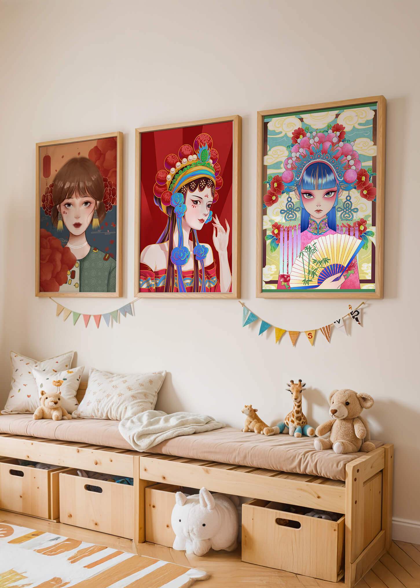 Impresiones Artísticas de Retratos de Estilo Oriental