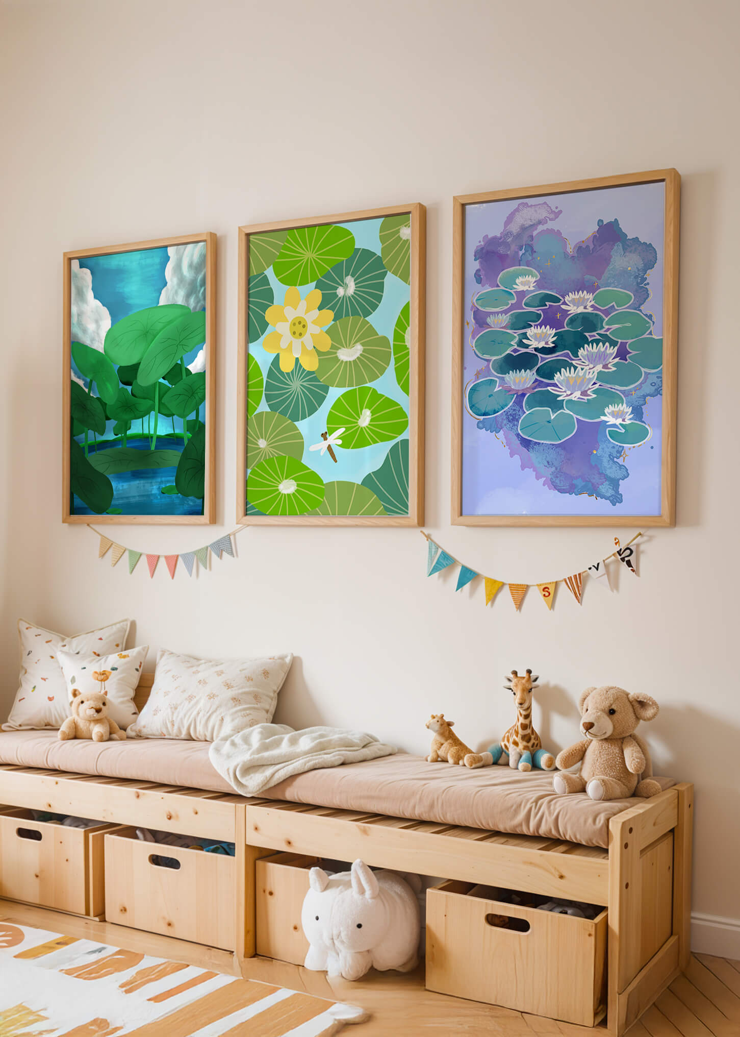 Impresiones Artísticas de Nenúfares en Diseño Moderno