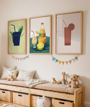 Imágenes Minimalistas de Bebidas Exhibidas en Interiores