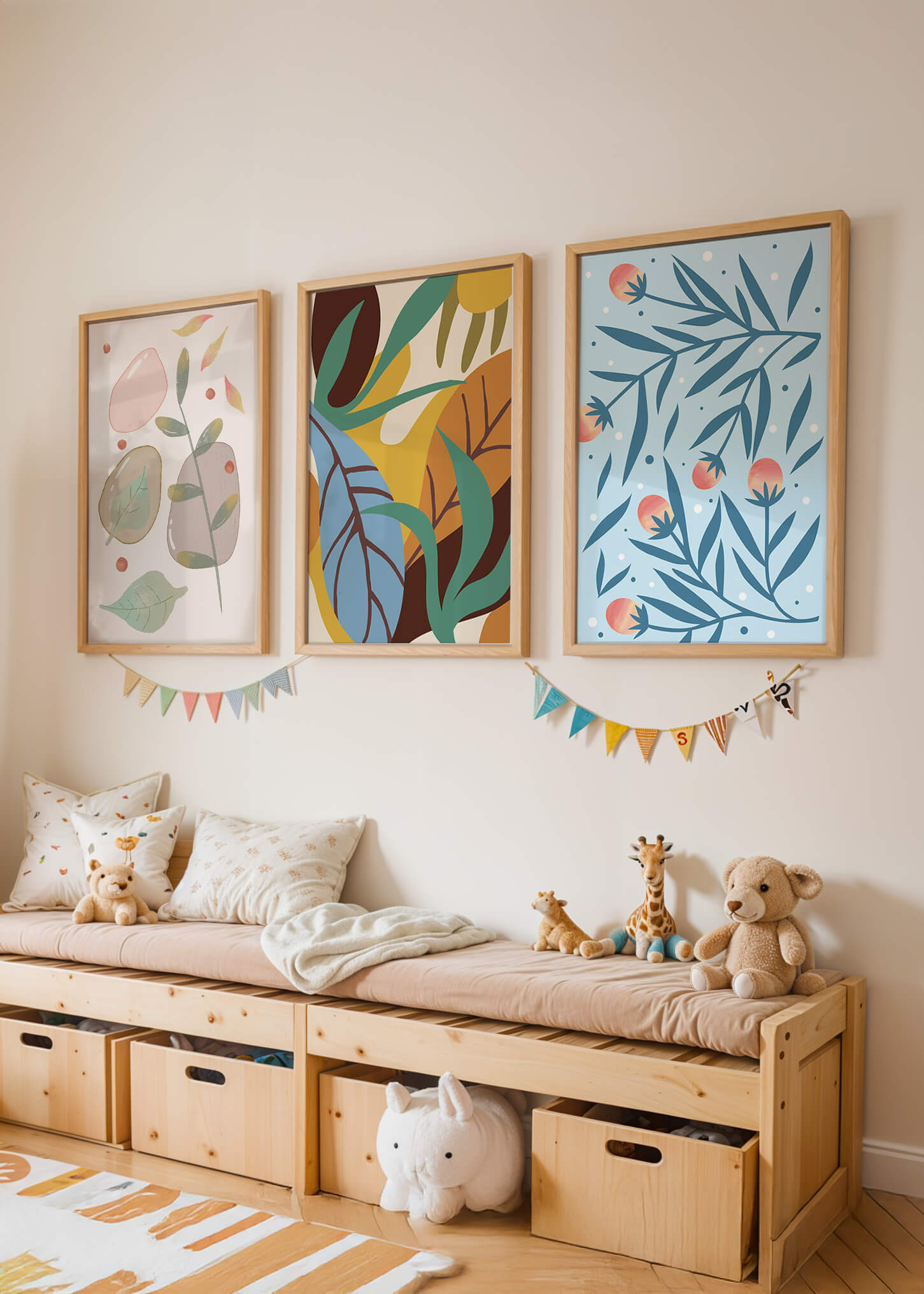 Conjunto de Arte Abstracto con Impresión de Alta Calidad