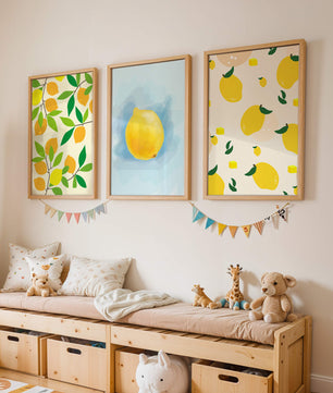 Décoration moderne avec des images de citrons