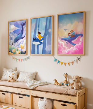Images illustratives avec des animaux marins et des figures humaines
