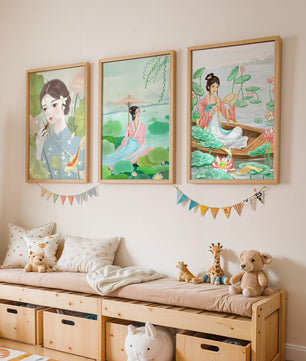Ensemble d'Illustrations Orientales Sans Cadre