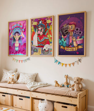 Arte Colorido con Personajes Estilo Ilustración