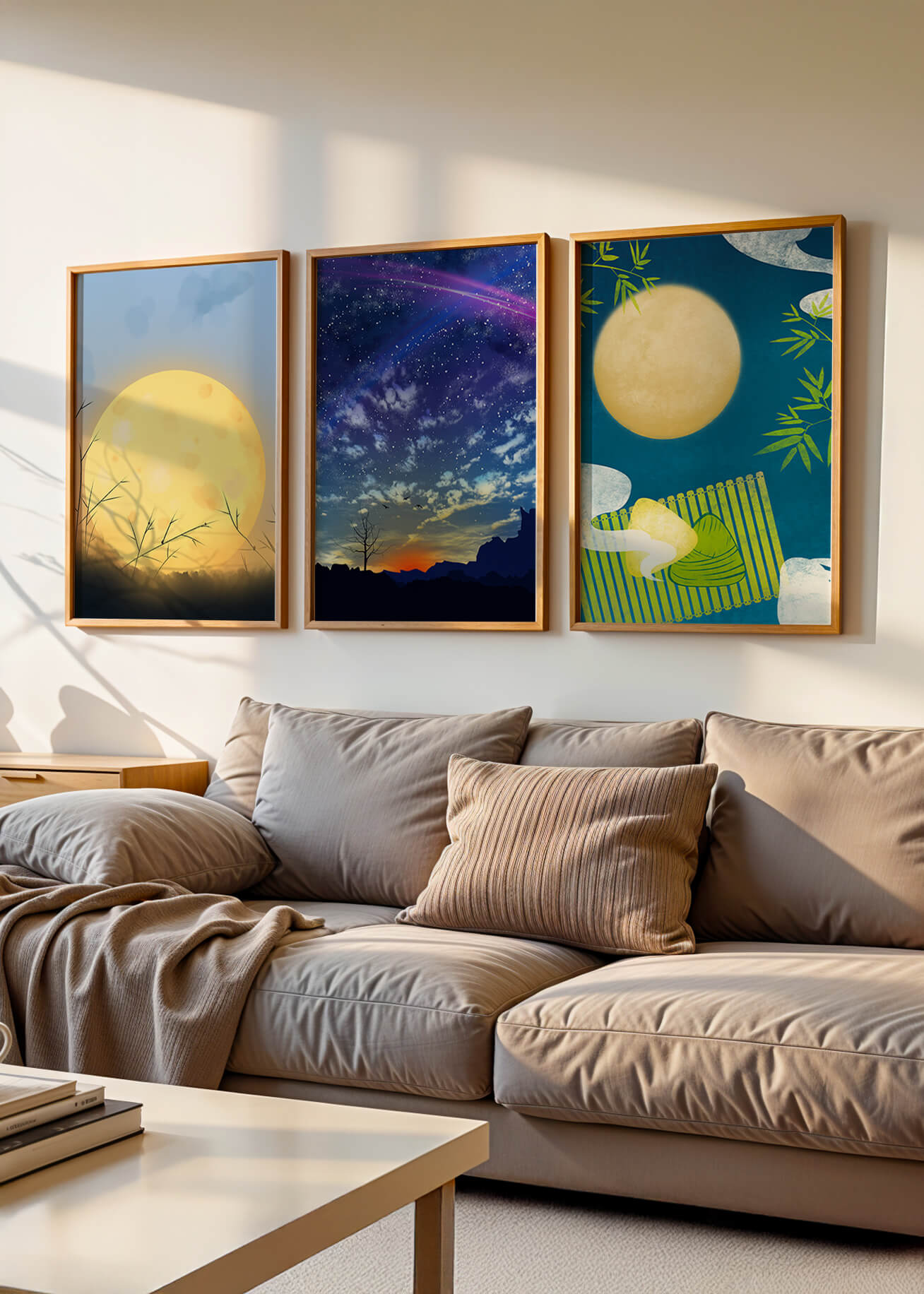 Escenas de Paisajes Nocturnos en Impresiones de Alta Calidad