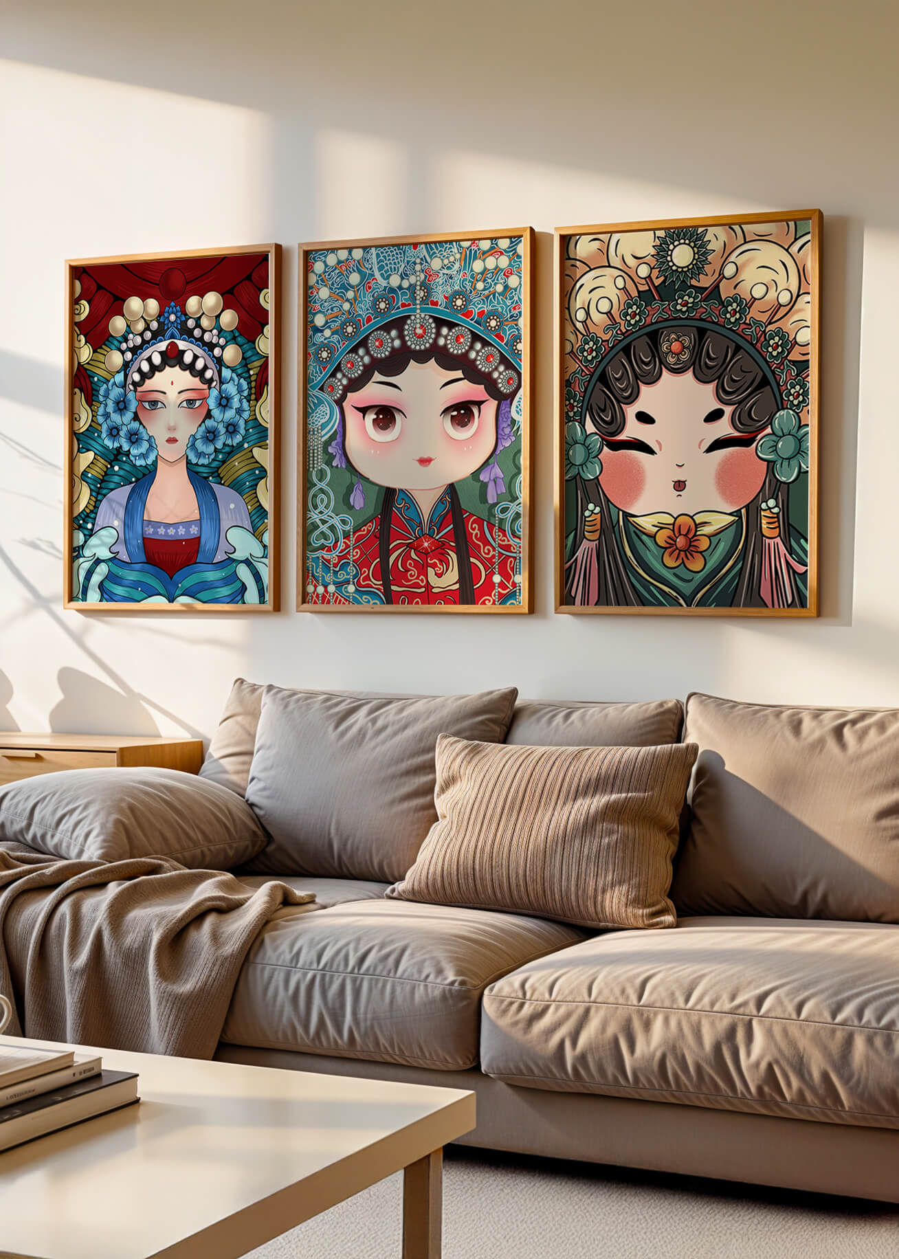 Pinturas de Arte Asiático en Estilo Abstracto
