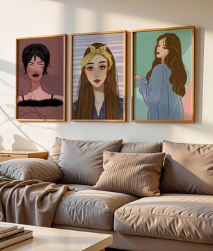 Retratos Modernos de Mujeres con Estilo Artístico