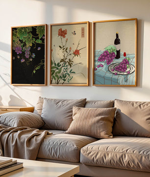 Œuvres d’art florales et fruitières avec des détails naturels