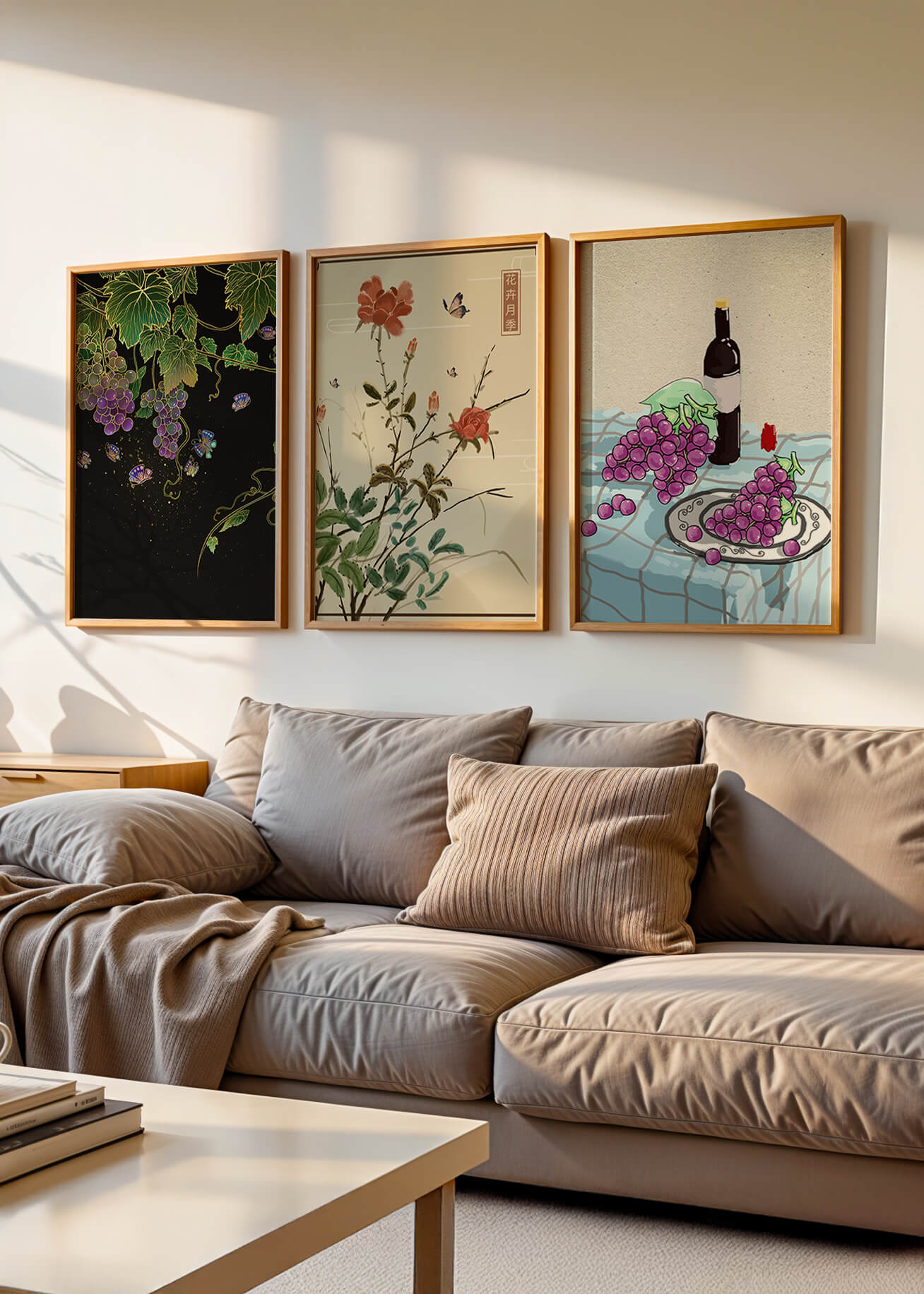 Œuvres d’art florales et fruitières avec des détails naturels