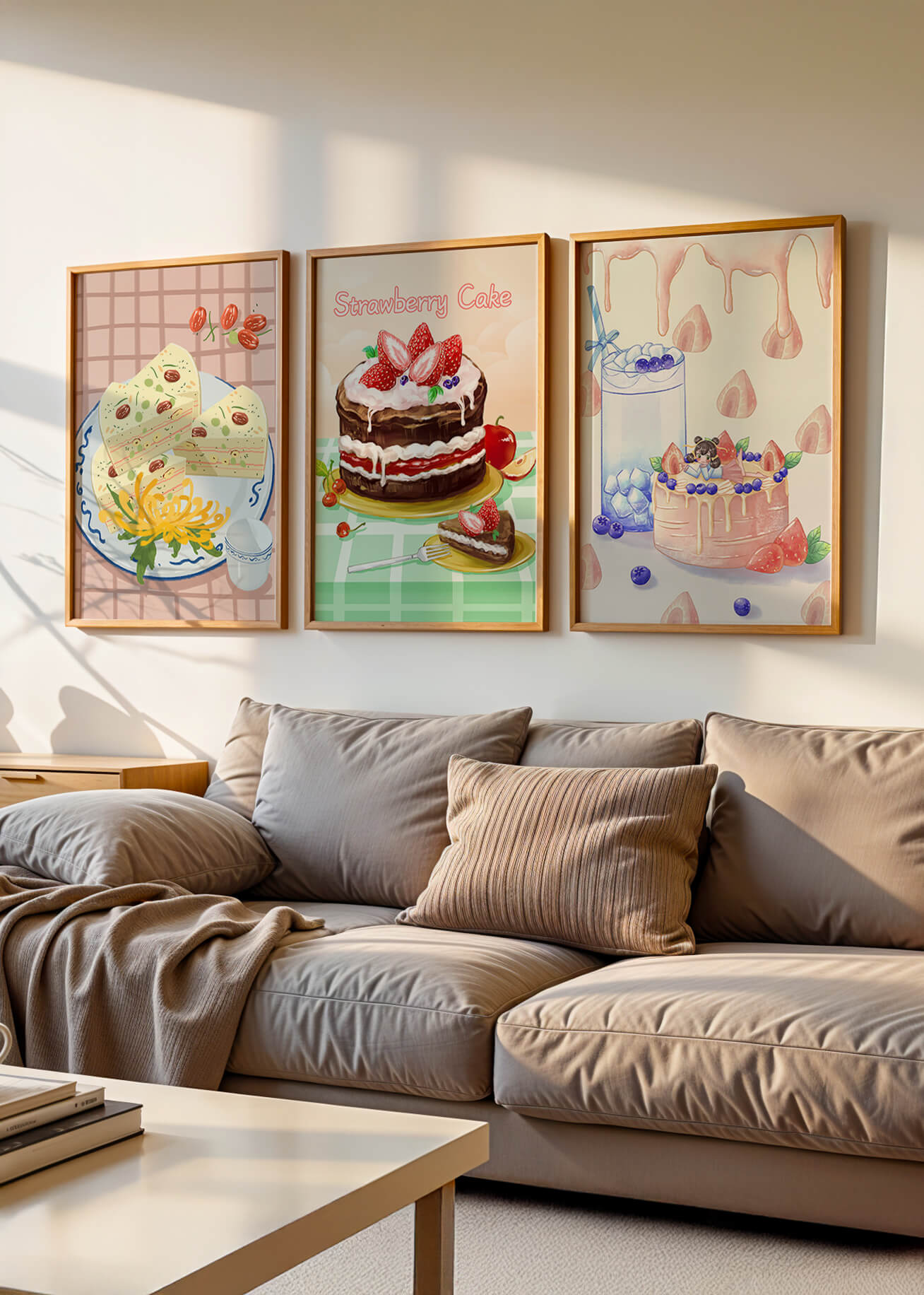 Ilustraciones De Pasteles Y Postres Creativos Sin Marco