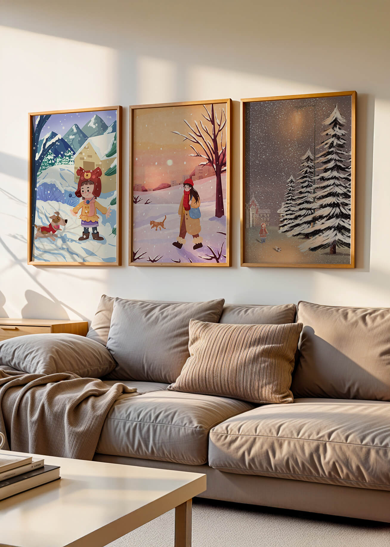 Tableaux d'hiver pour la décoration intérieure