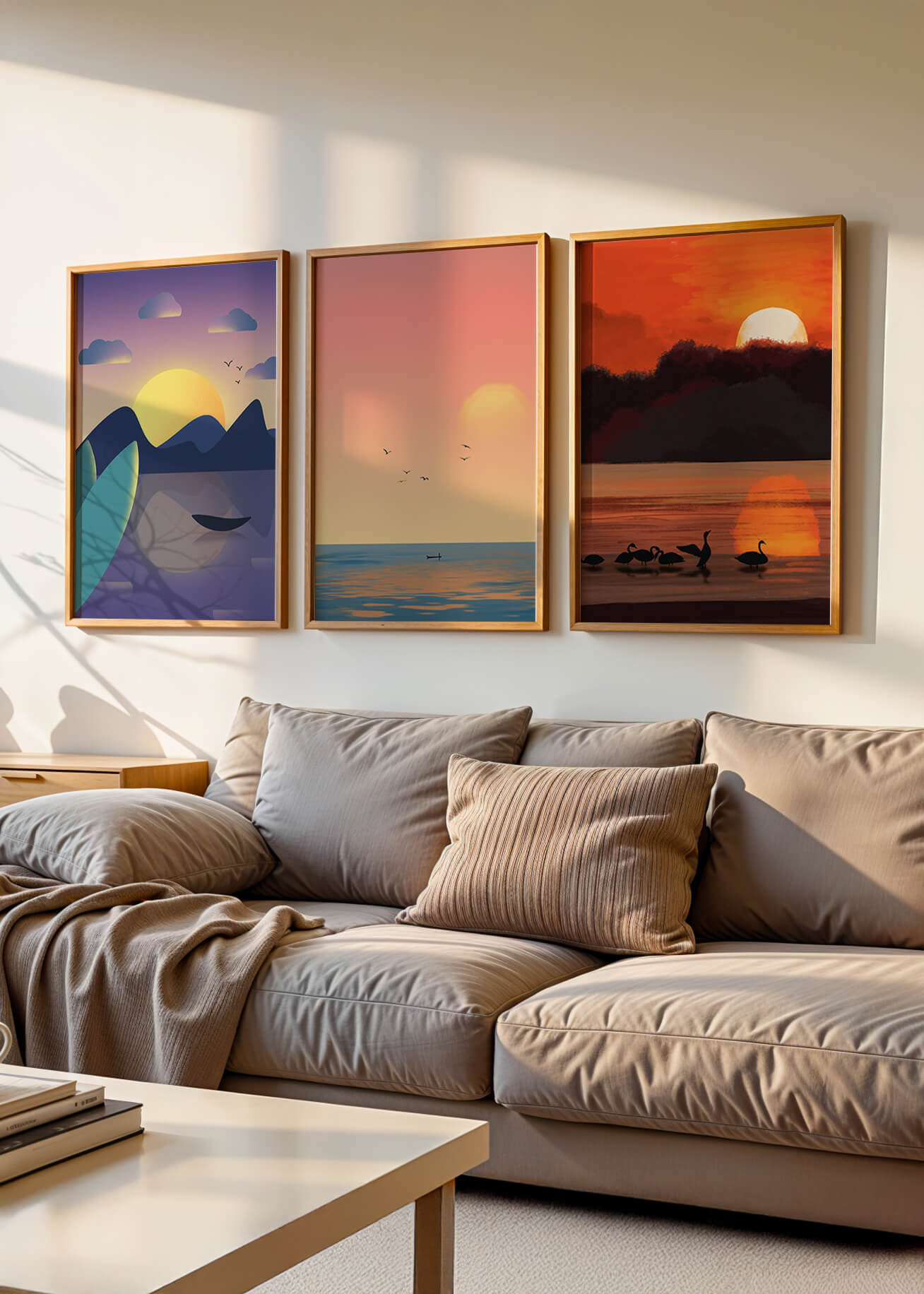Paysages abstraits en impressions de haute qualité