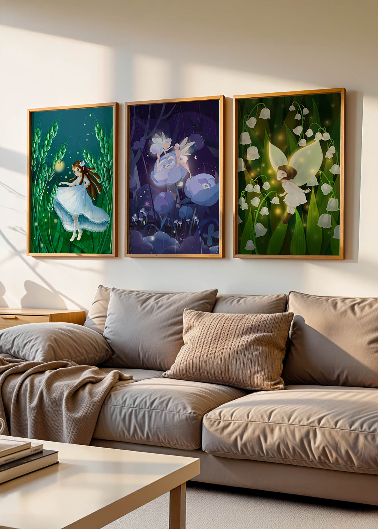 Ilustraciones de Hadas en un Decorativo Estilo Infantil