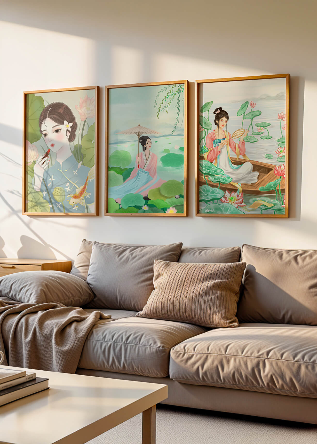 Conjunto de Ilustraciones Orientales Sin Marco