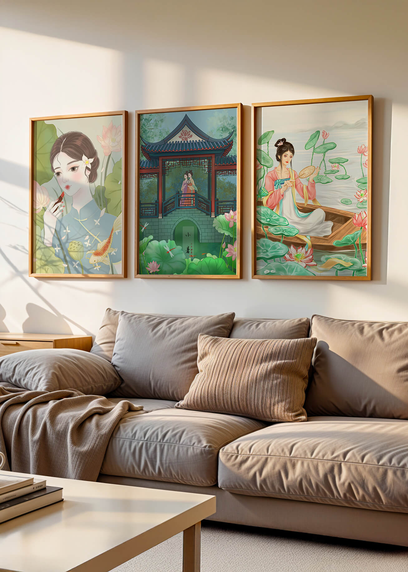 Exhibición de Tres Ilustraciones con Temática Oriental
