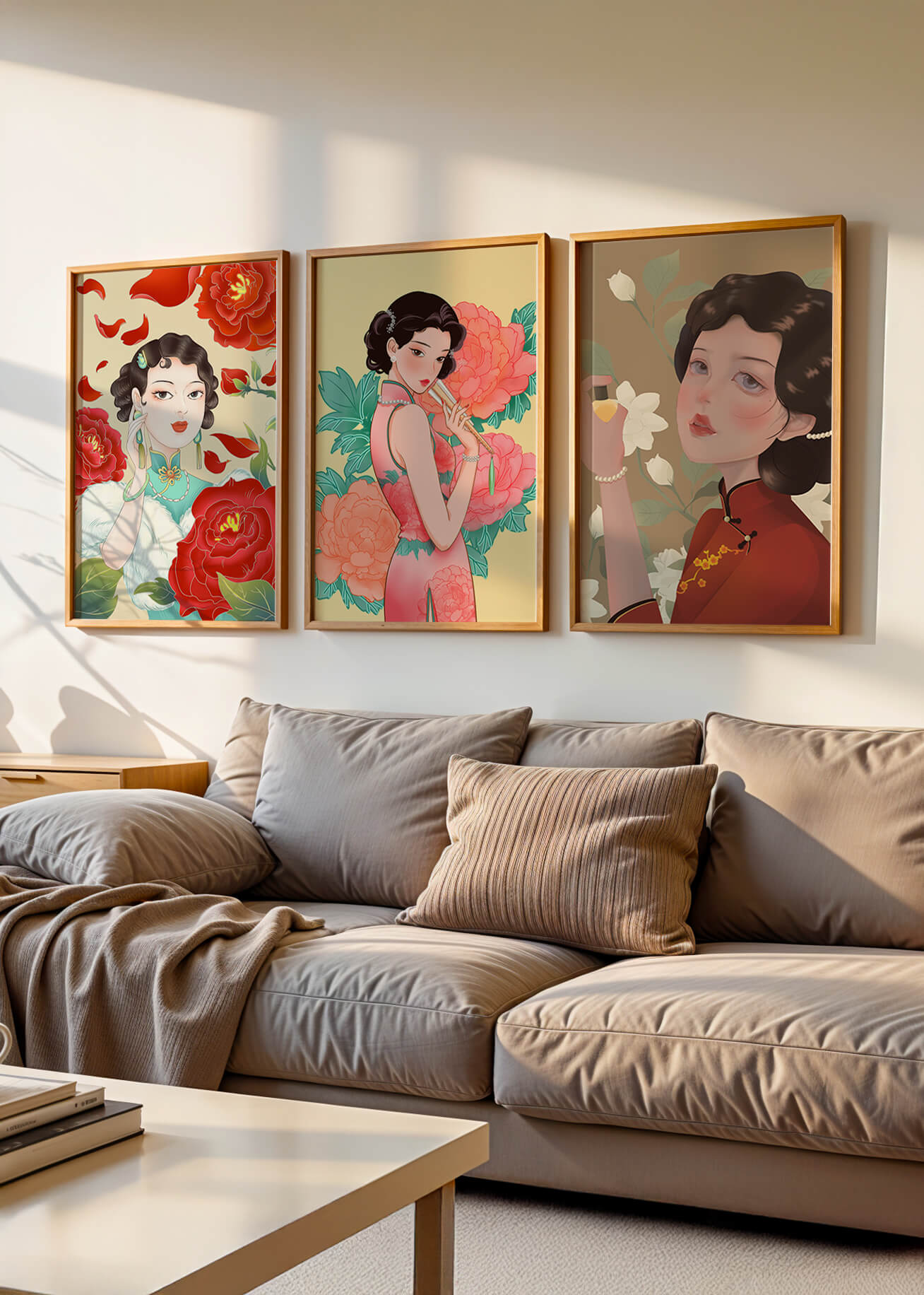 Arte Decorativo de Mujeres con Flores