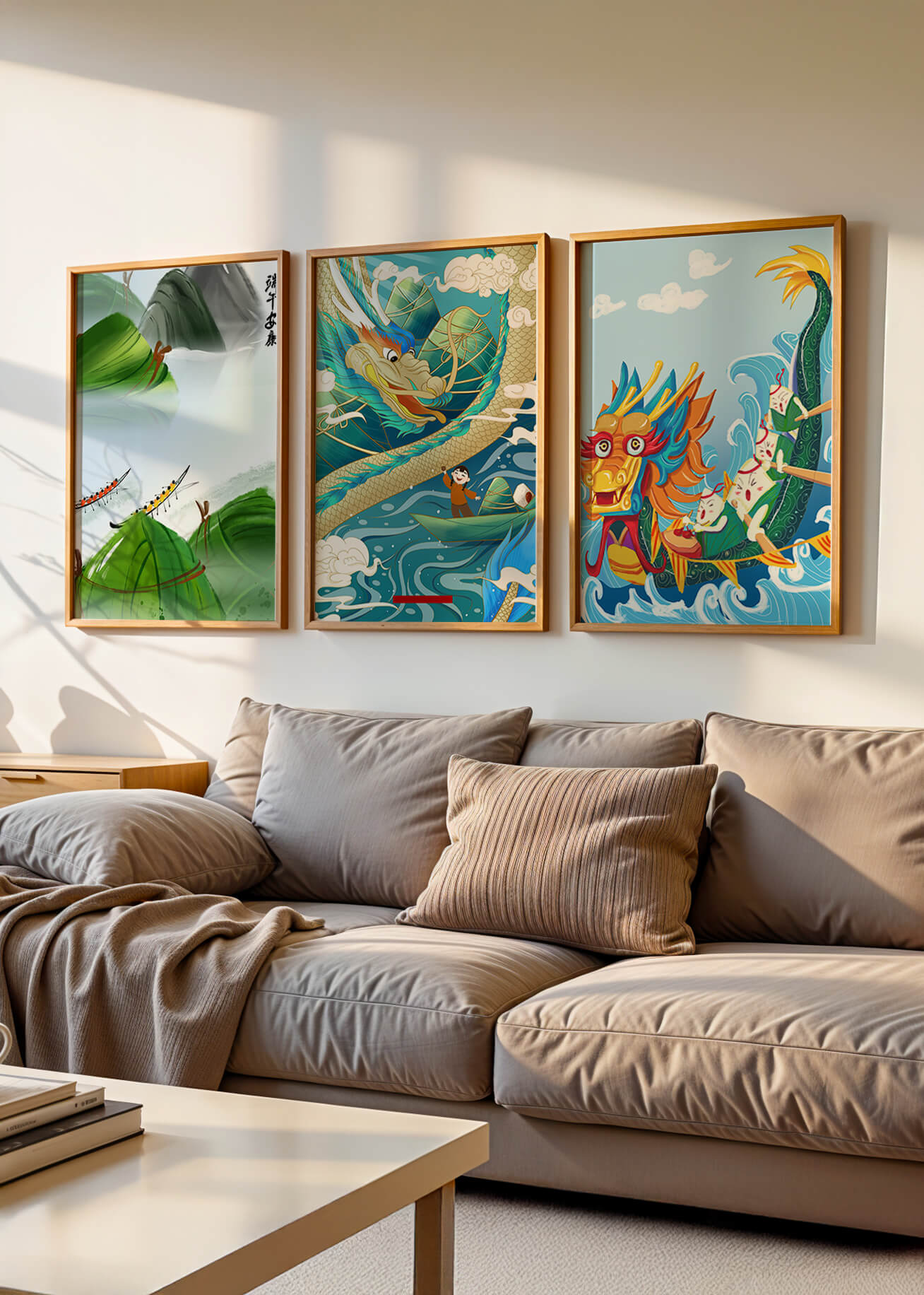 Imágenes Decorativas de Dragones en Estilo Oriental