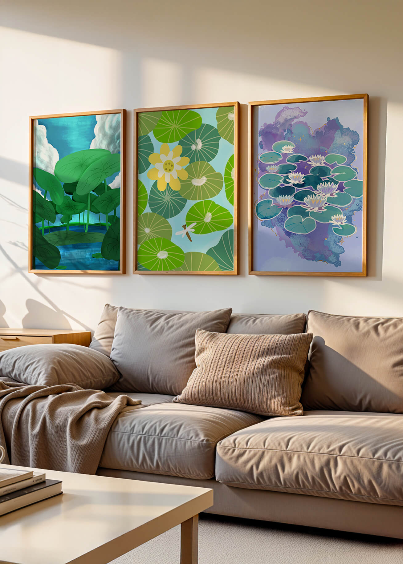 Impresiones Artísticas de Nenúfares en Diseño Moderno