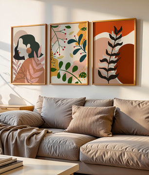 Ensemble d'art moderne abstrait pour décoration intérieure