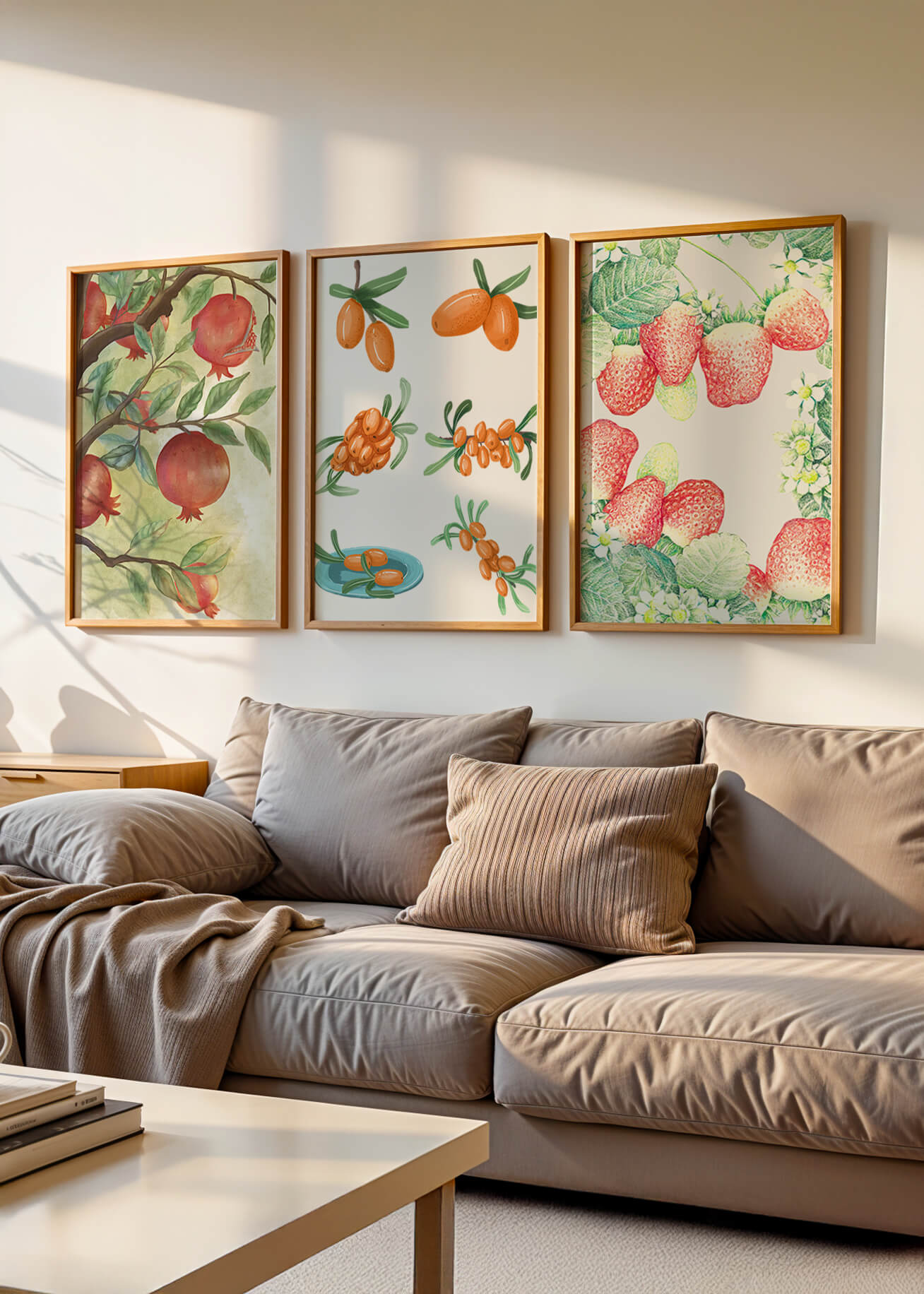 Arte Botánico: Frutas en Impresiones de Alta Calidad