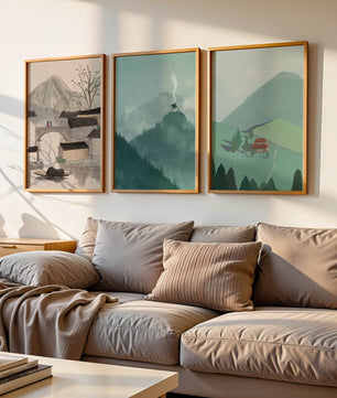 Imágenes de Paisajes Naturales Minimalistas en Interiores Modernos