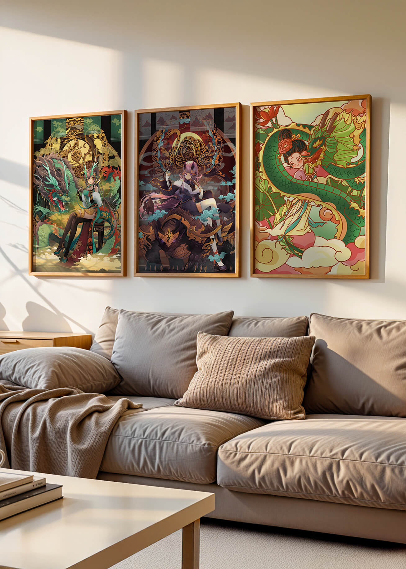 Impresiones Artísticas de Estilo Fantasía Presentadas en Interiores Modernos