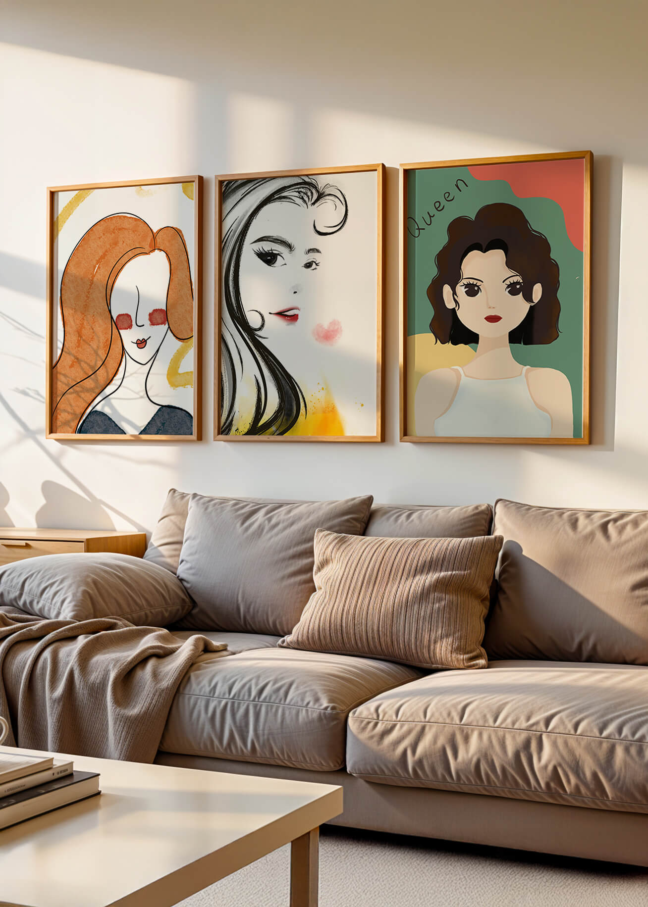 Portraits artistiques modernes en impression de haute qualité