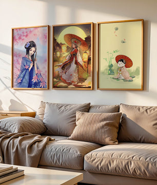 Imágenes De Arte Japonés Sin Marco En Interiores Modernos