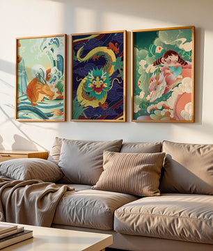Imágenes Artísticas de Dragones y Fantasía en Marcos