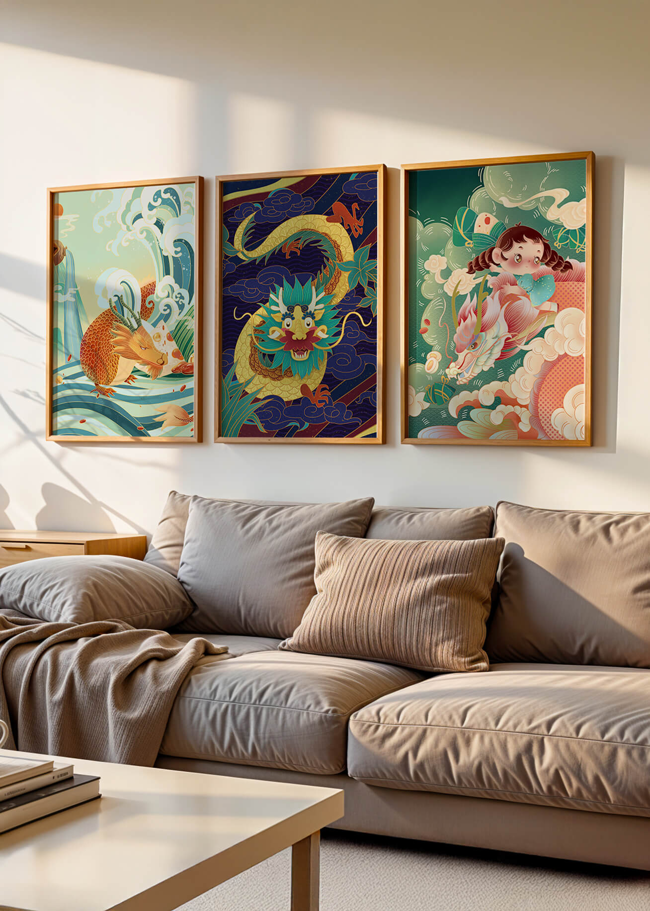 Imágenes Artísticas de Dragones y Fantasía en Marcos