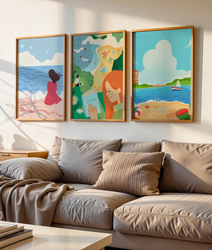 Décorations artistiques à thème plage pour intérieurs modernes