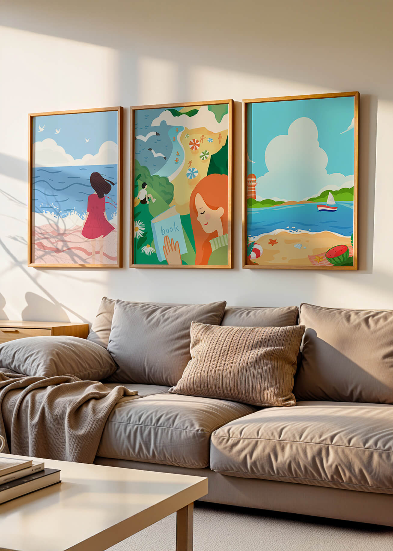 Décorations artistiques à thème plage pour intérieurs modernes