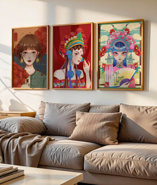 Impresiones Artísticas de Retratos de Estilo Oriental
