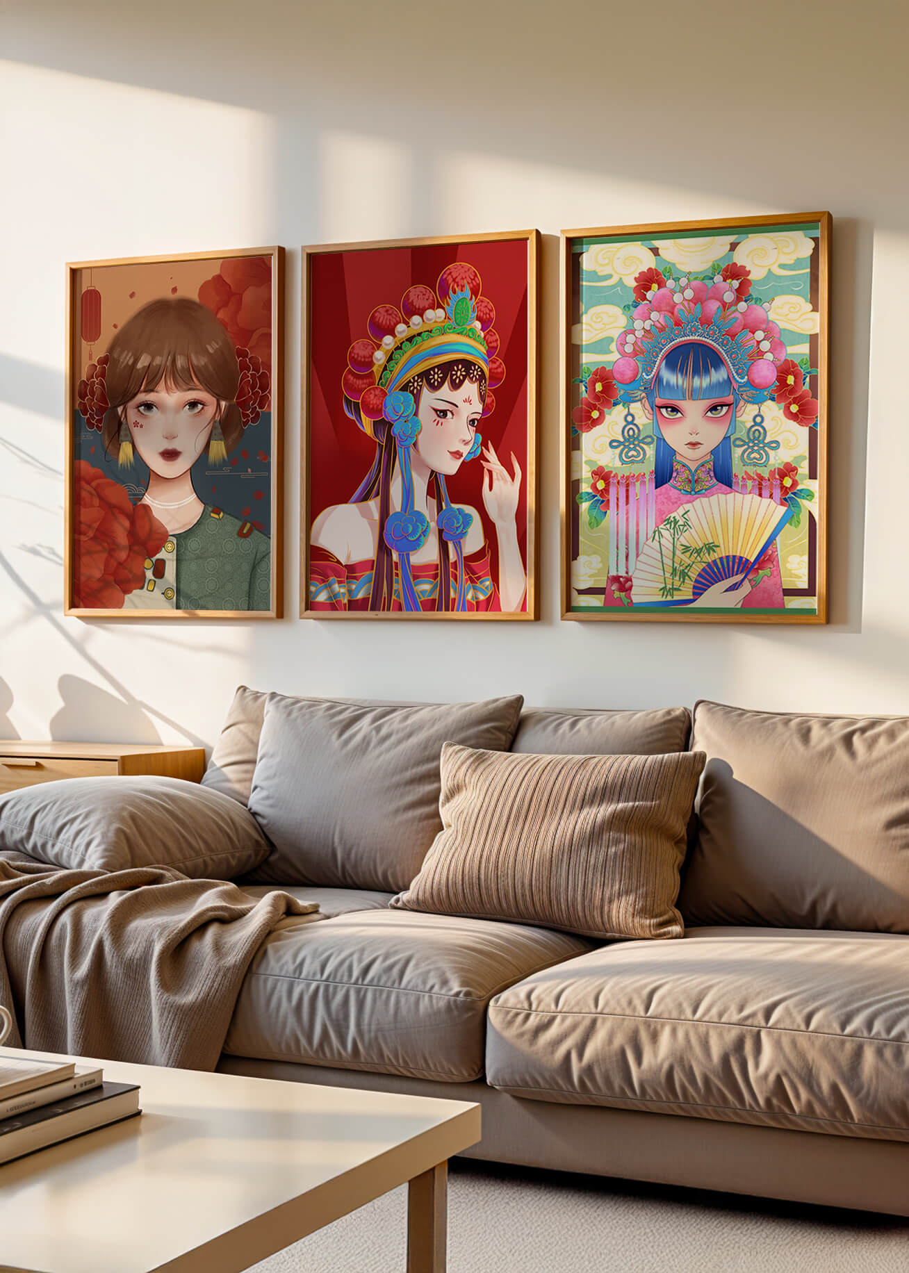 Impresiones Artísticas de Retratos de Estilo Oriental