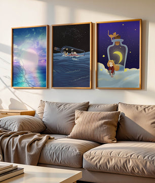 Impressions artistiques de paysages oniriques et fantastiques
