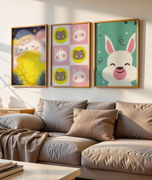 Affiches d’animaux pour décoration enfantine