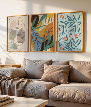 Ensemble d'art abstrait avec impression de haute qualité