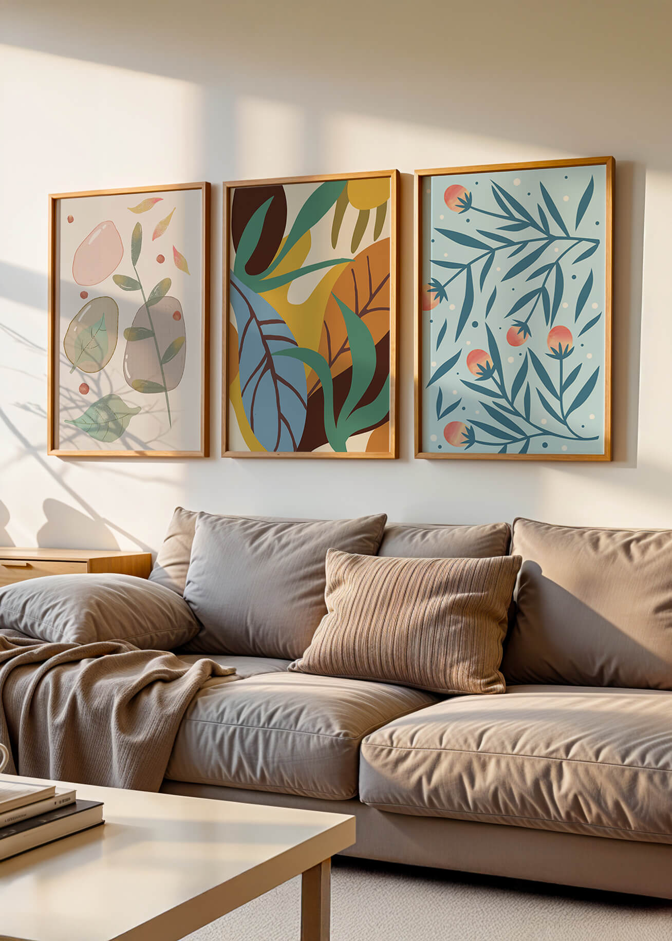 Conjunto de Arte Abstracto con Impresión de Alta Calidad