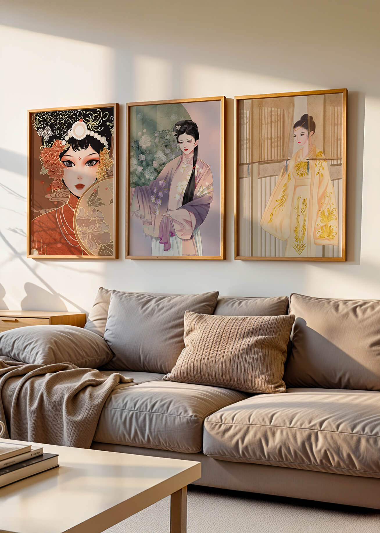 Arte Impresiones de Estilo Oriental con Temática Floral