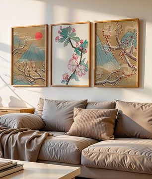 Blumige und landschaftliche Aquarellkunst