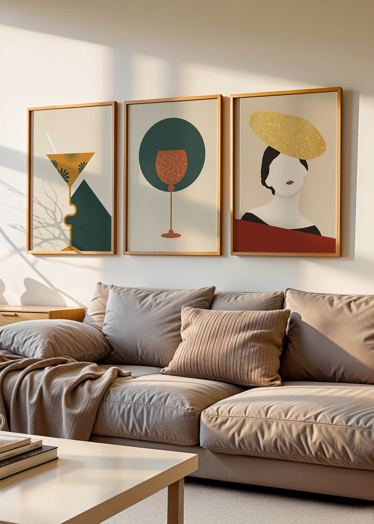 Elegante Colección de Arte Abstracto con Elementos Decorativos