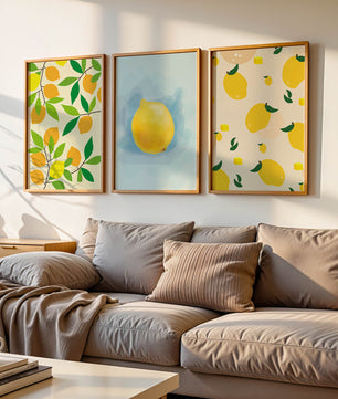 Décoration moderne avec des images de citrons