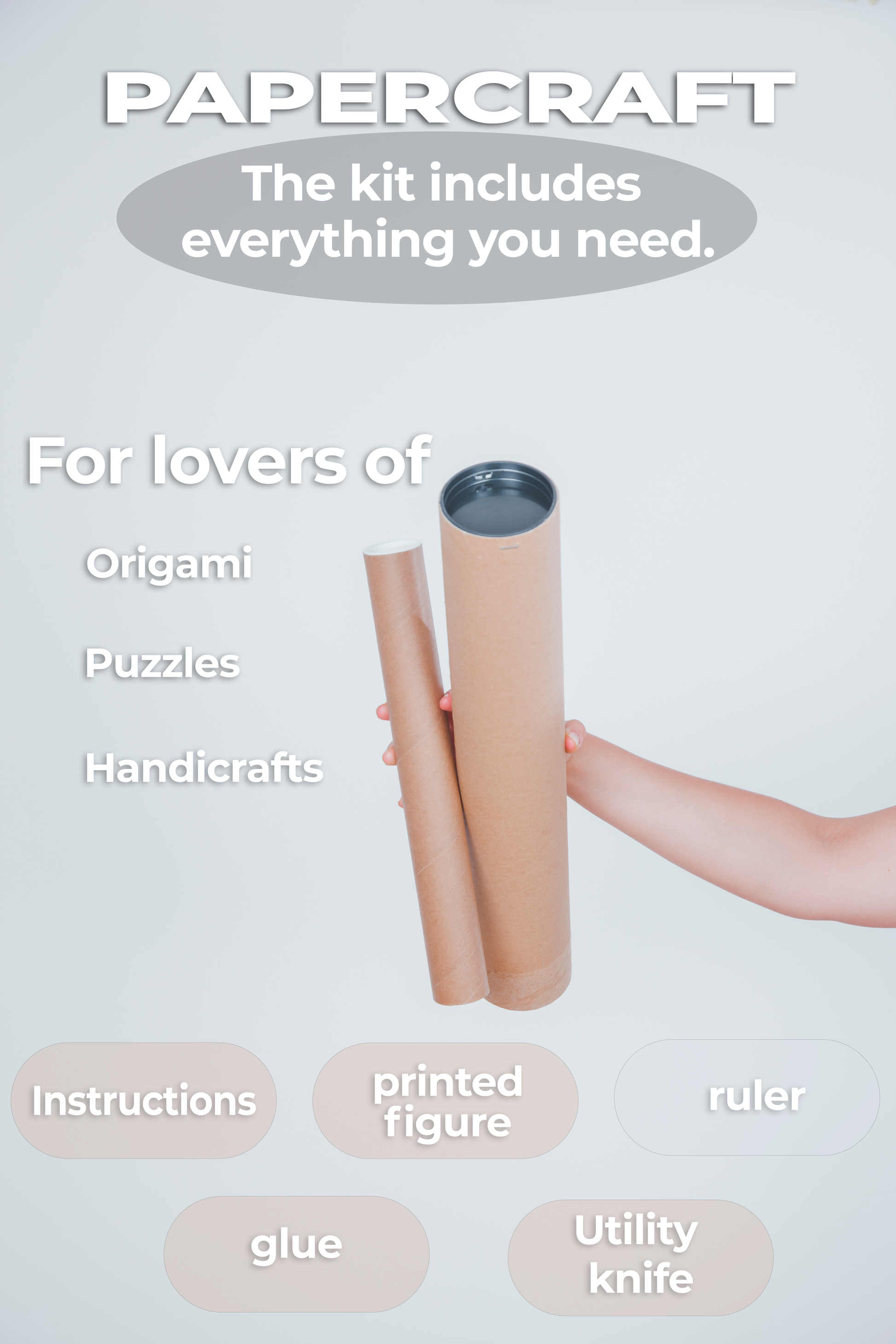 PaperCraft Gato poligonal de papel, figura decorativa, manualidades 3D para montar DIY