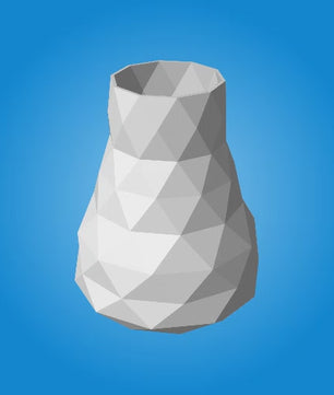 Jarrón de papel decorativo 3D 21 x 16 x 17 – recipiente poligonal para ensamblar, manualidad DIY, papel de 180 g, decoración moderna para el hogar