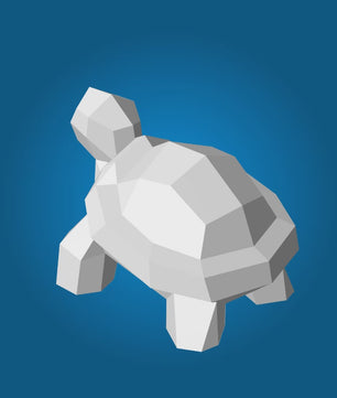 Figura constructor tortuga poligonal de papel, manualidad 3D para montar  21x20x30 — PaperCraft DIY, figura de cartón para decoración del hogar